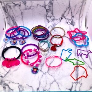 Kid’s Girls’ Bracelet Lot Dress Up Fashion Jewelry Variety